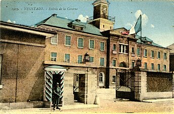 Postkarte_Turenne-Kaserne__Datum_Rueckseite_1928__StA_NW___Fotosammlung__